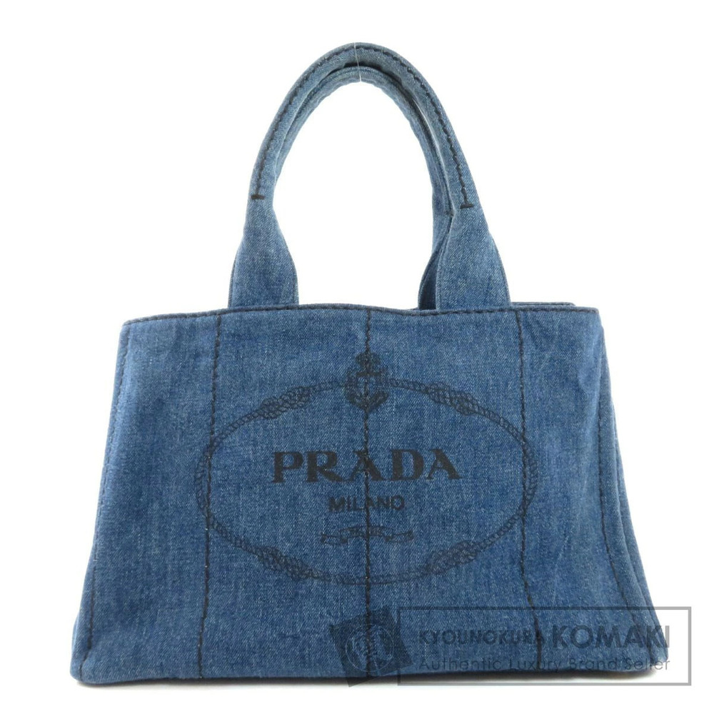 Prada Canapa 2way Tote Bag Denim